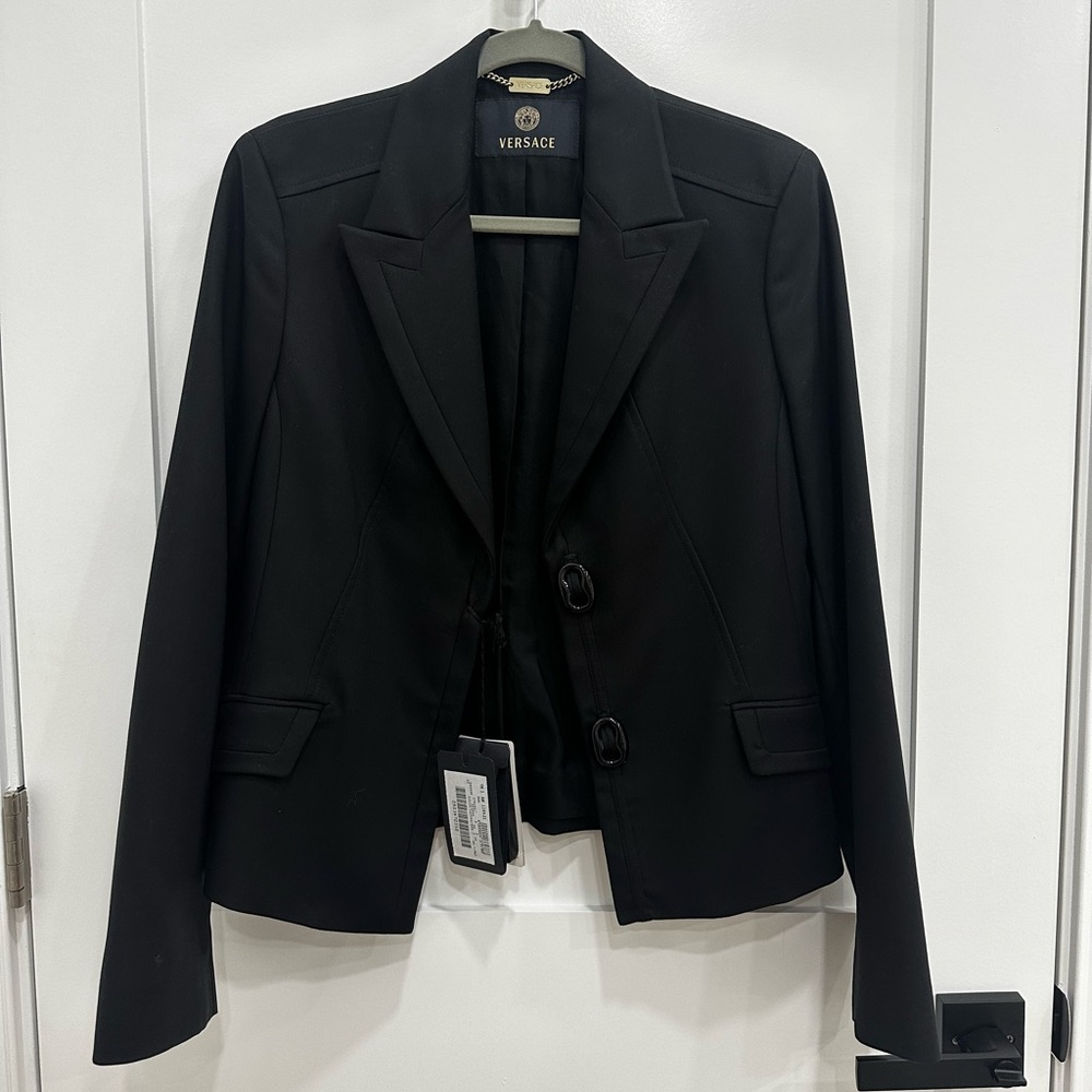 Versace Classic Black Jacket New with Tags